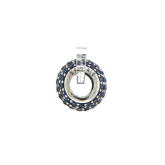 Pandora Silver Blue Stone Pavé Sphere Charm