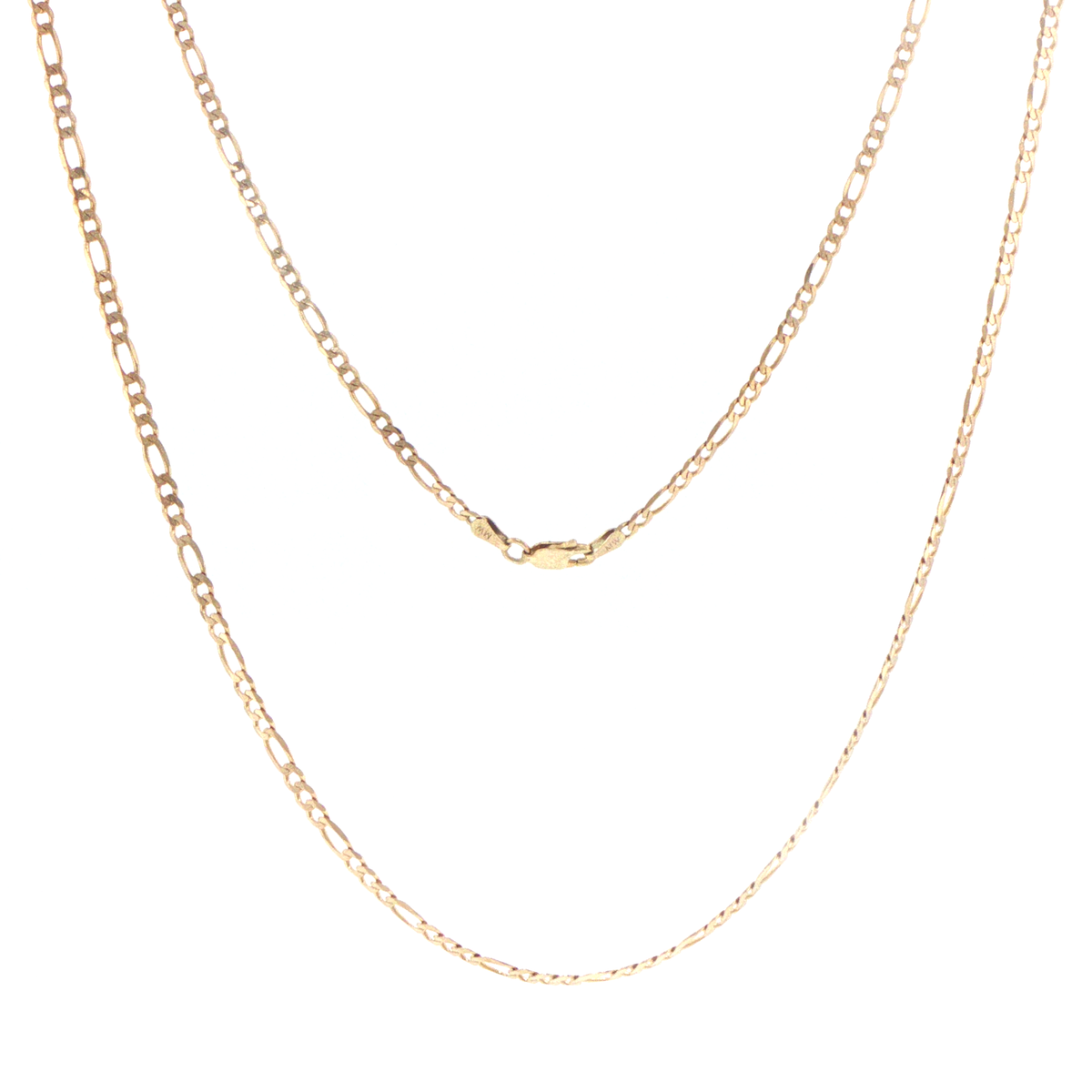 9ct Yellow Gold Classic Figaro 3:1 Chain Necklace