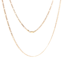 9ct Yellow Gold Classic Figaro 3:1 Chain Necklace