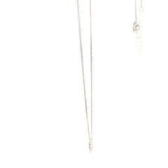 Pandora Silver Vintage-Inspired Cubic Zirconia Halo Pendant Necklace with Extension Chain