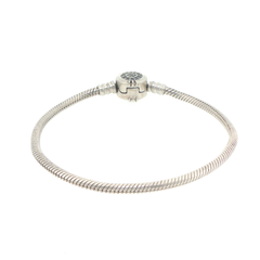 Pandora Silver 925 Sparkling Crown O Snake Chain Bracelet