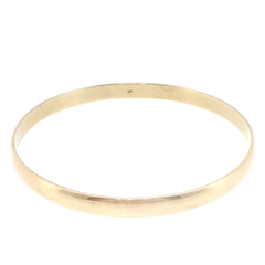 9ct Yellow Gold Classic Smooth Bangle Bracelet