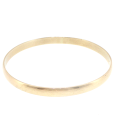 9ct Yellow Gold Classic Smooth Bangle Bracelet