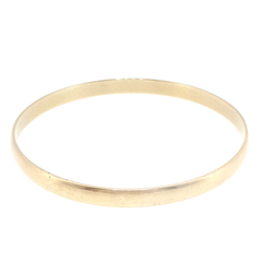 9ct Yellow Gold Classic Smooth Bangle Bracelet
