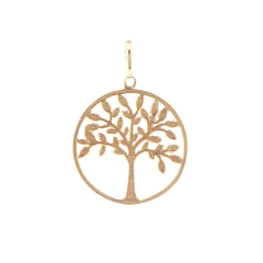 9ct Yellow Gold Tree of Life Cut-Out Pendant