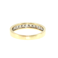 9ct Yellow Gold Diamond Channel Set Eternity Ring