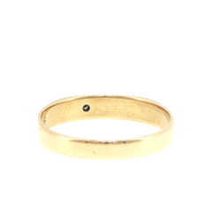 9ct Yellow Gold Diamond Accent Band Ring
