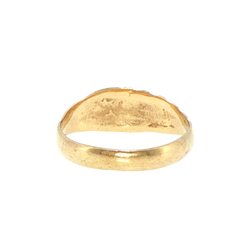 9ct Yellow Gold Textured Dome Band Ring
