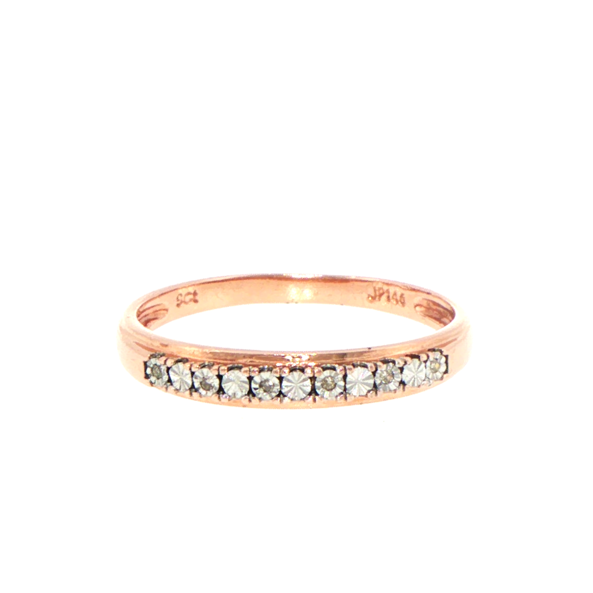 9ct Rose Gold Diamond Eternity Ring