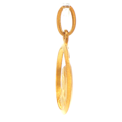 18ct Yellow Gold Openwork Virgin Mary Madonna Pendant