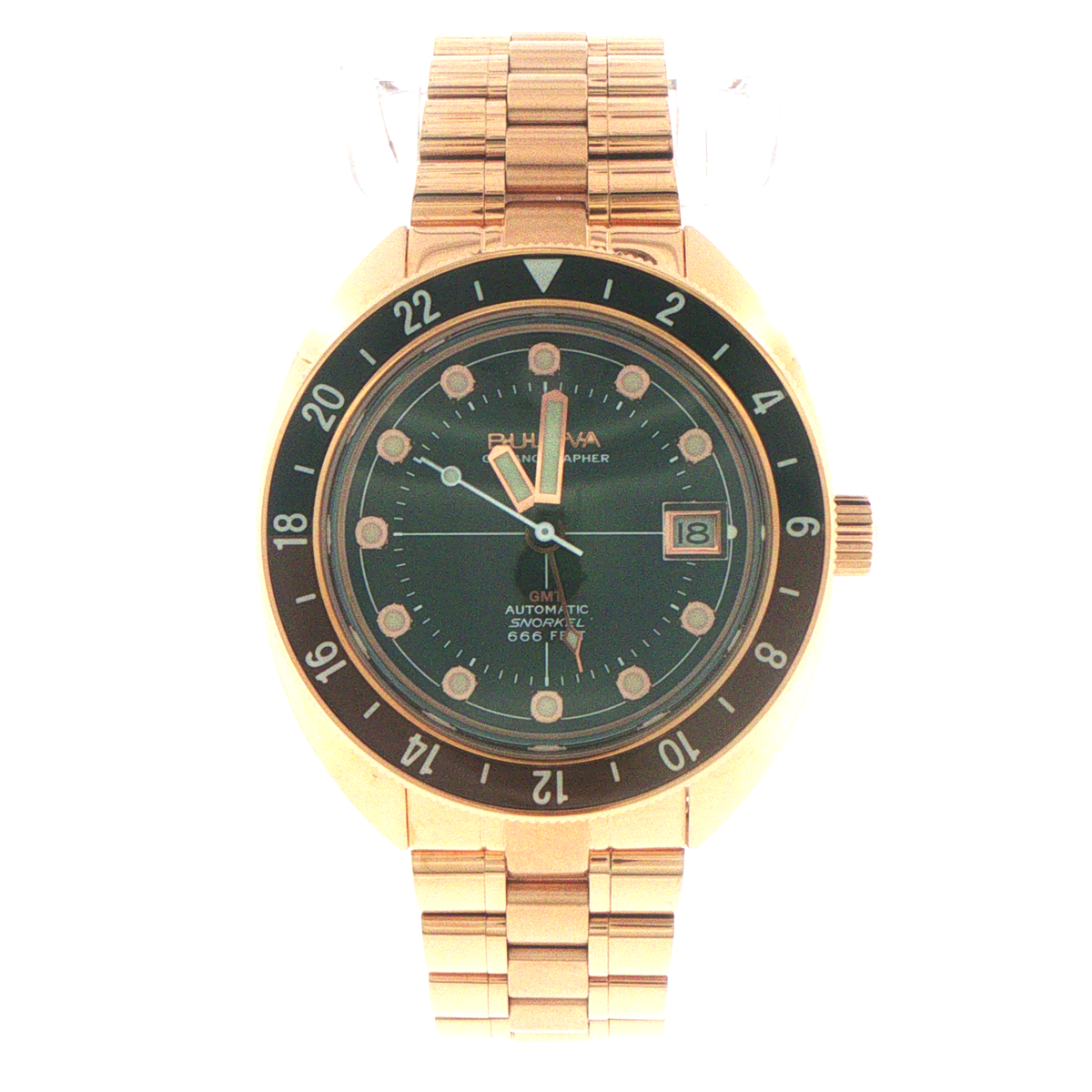 Bulova Oceanographer GMT 41mm Mens Watch 97B215