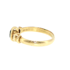 9ct Yellow Gold Bezel-Set Oval Multistone Diamond Ring
