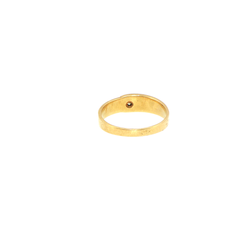 9ct Yellow Gold Diamond Buckle Band Ring