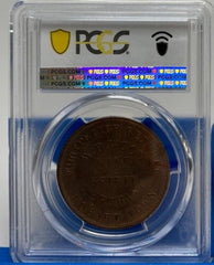 1855 KM-Tn275 W.D. Wood Hobart, Tasmania 1 Penny Token Tk 1D R600 - PCGS MS63BN - Mega Cash Sydney