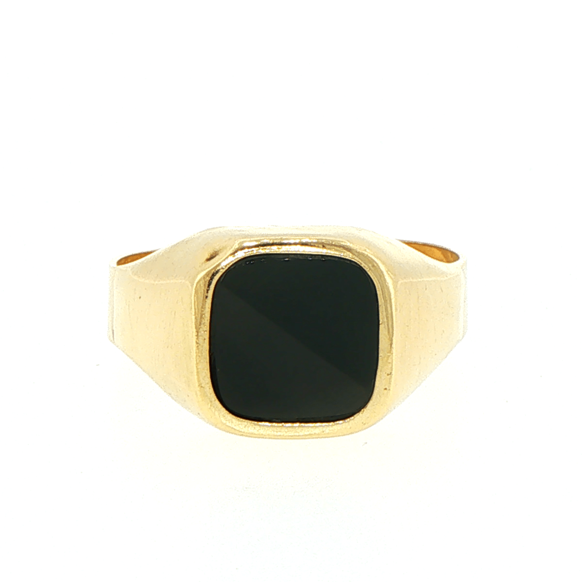 18ct Classic Yellow Gold Black Onyx Signet Ring - Mega Cash Sydney