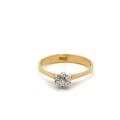 18ct Diamond Floral Cluster Ring in Yellow Gold - Mega Cash Sydney