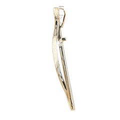 18ct Ribbon Cross Pendant in White Gold with Cubic Zirconia - Mega Cash Sydney
