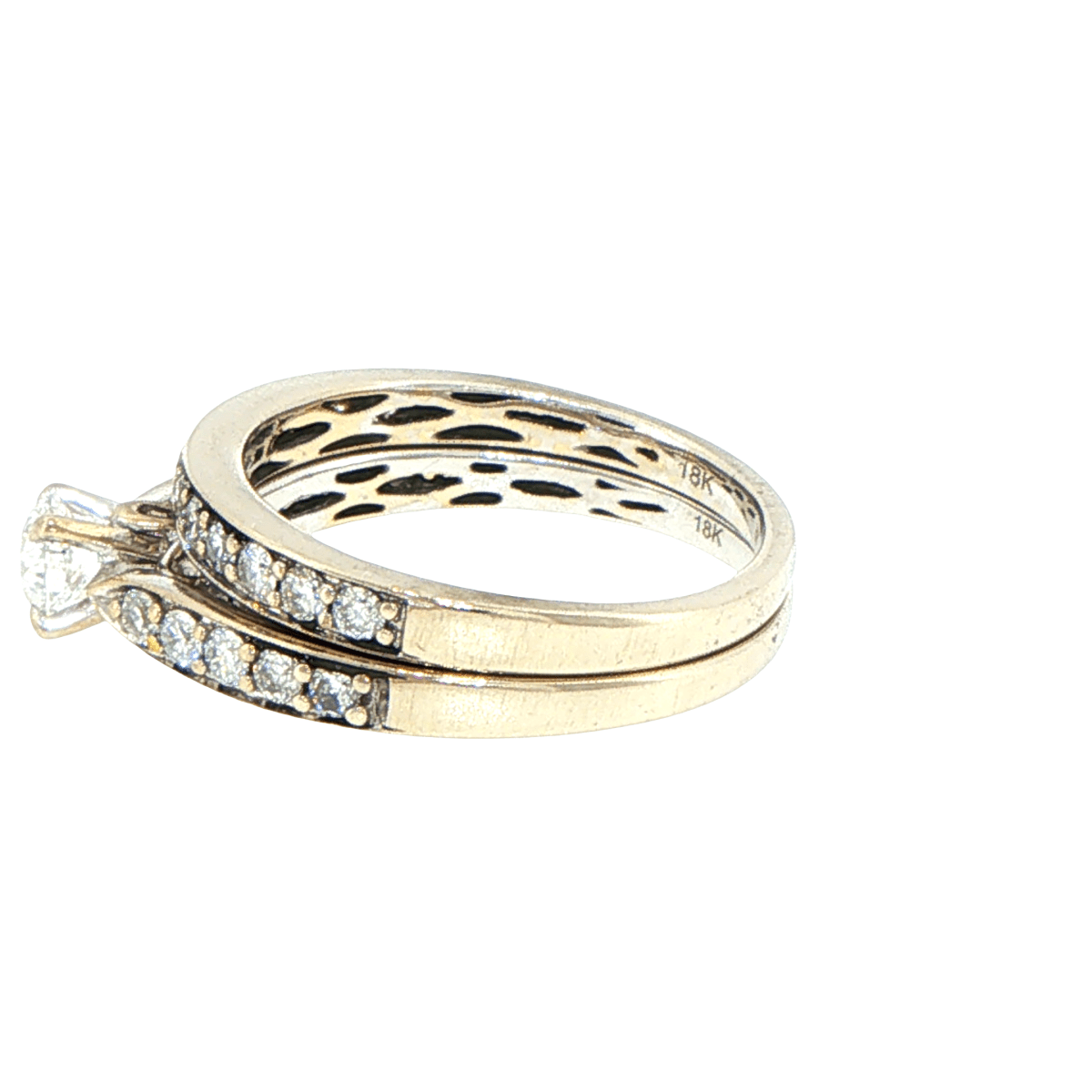 18ct White Gold Diamond Bridal Ring Set - Mega Cash Sydney