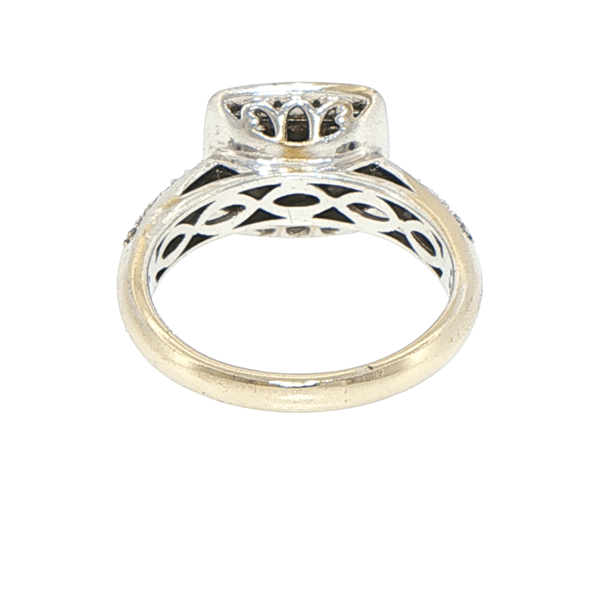 18ct White Gold Diamond Cluster Halo Ring - Mega Cash Sydney