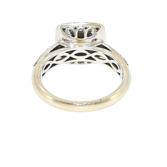 18ct White Gold Diamond Cluster Halo Ring - Mega Cash Sydney