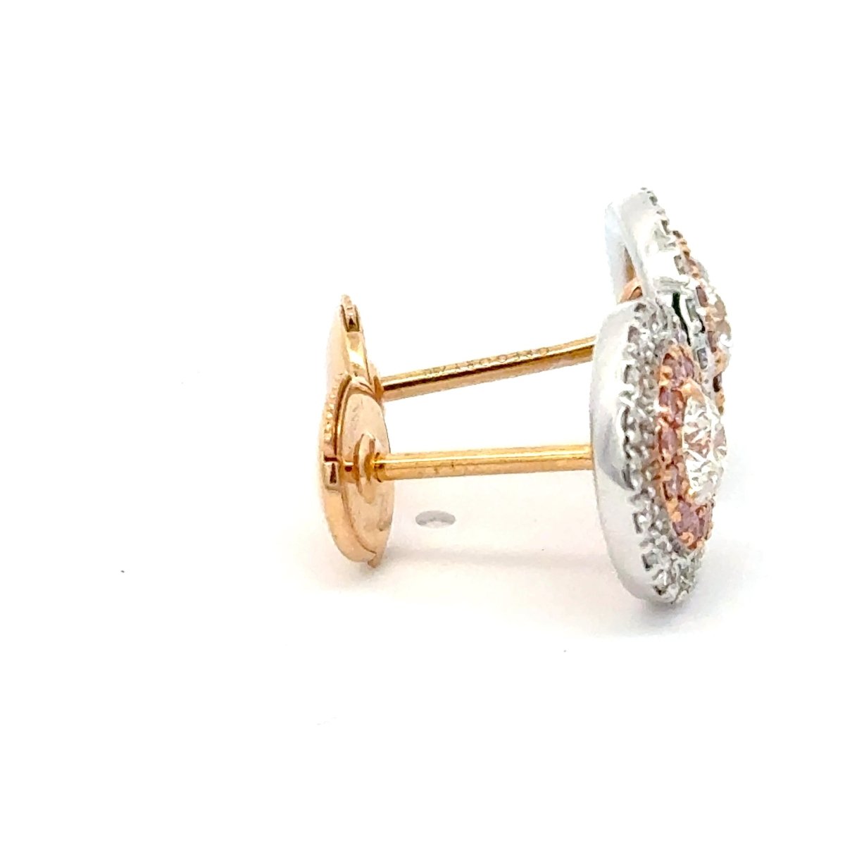 18ct White Gold Diamond Double Halo Cluster Earrings - Mega Cash Sydney
