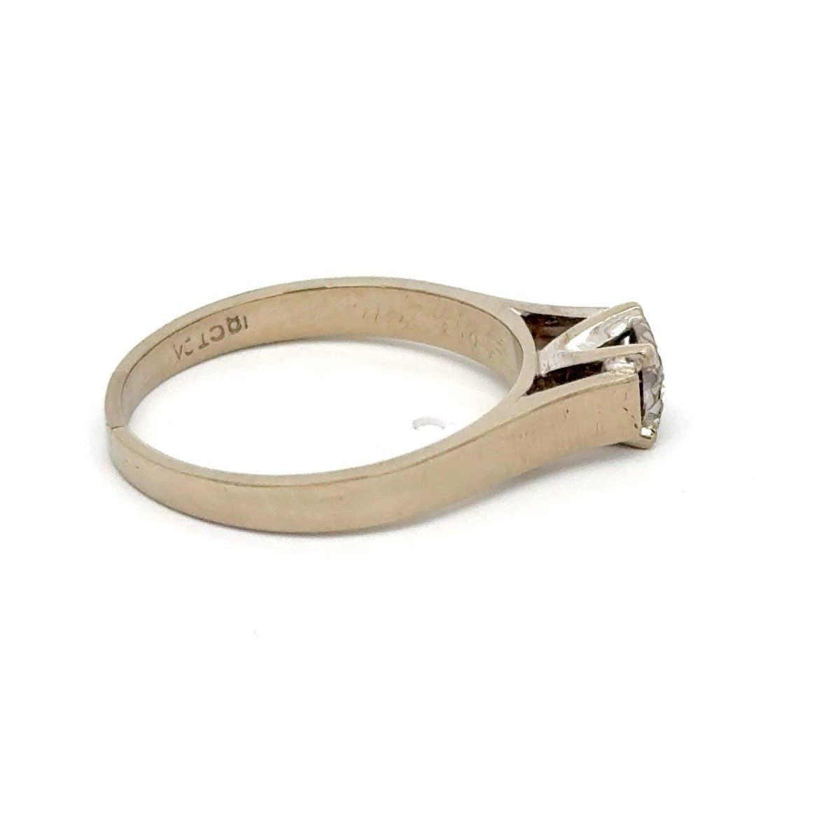 18ct White Gold Diamond Solitaire Ring with Illusion Setting - Mega Cash Sydney