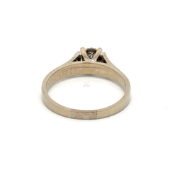 18ct White Gold Diamond Solitaire Ring with Illusion Setting - Mega Cash Sydney