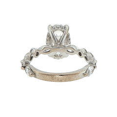 18ct White Gold Oval Cut Lab Grown Diamond Engagement Ring - Mega Cash Sydney