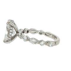 18ct White Gold Oval Cut Lab Grown Diamond Engagement Ring - Mega Cash Sydney
