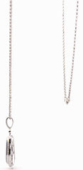 18ct White Gold Pear-Shaped Opal and Diamond Halo Pendant Necklace - Mega Cash Sydney