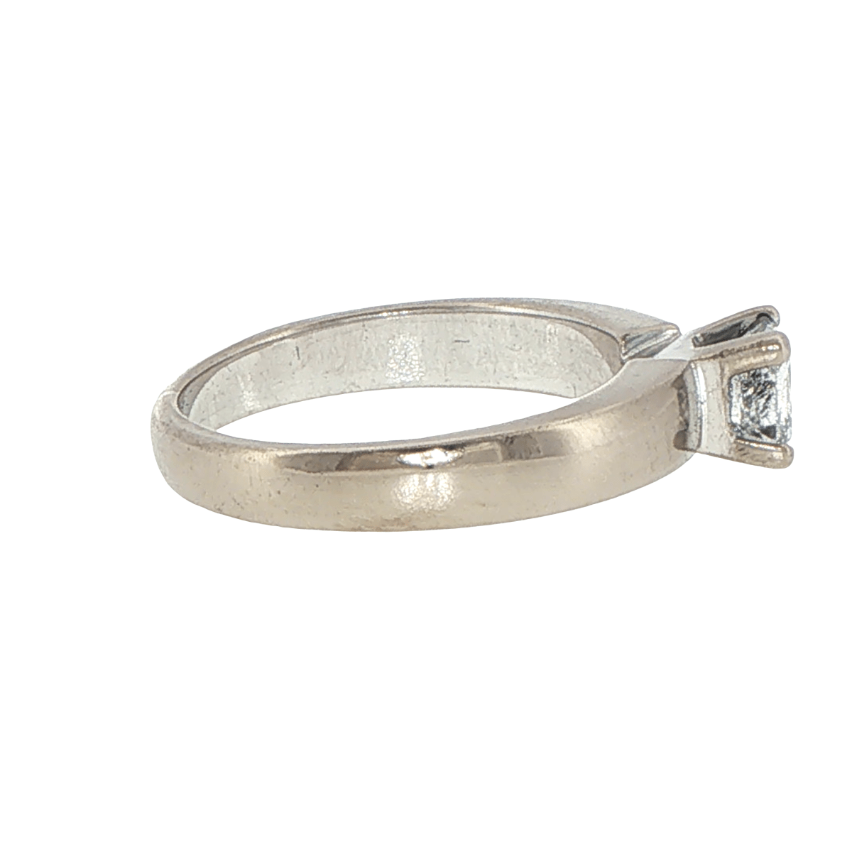 18ct White Gold Princess Cut Diamond Solitaire Ring with Valuation - Mega Cash Sydney