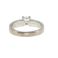 18ct White Gold Princess Cut Diamond Solitaire Ring with Valuation - Mega Cash Sydney