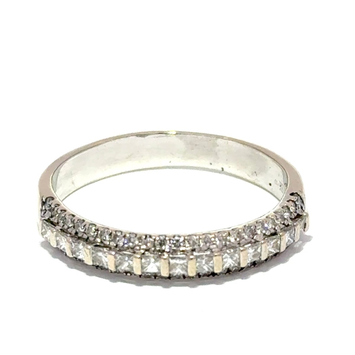 18ct White Gold Triple Row Diamond Eternity Ring - Mega Cash Sydney