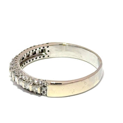 18ct White Gold Triple Row Diamond Eternity Ring - Mega Cash Sydney