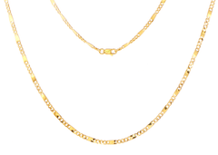 18ct Yellow Gold Alternating Fancy Link Chain Necklace - Mega Cash Sydney