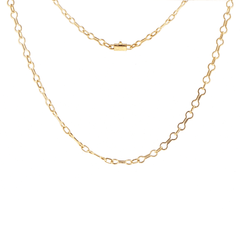 18ct Yellow Gold Alternating Link Chain Necklace - Mega Cash Sydney