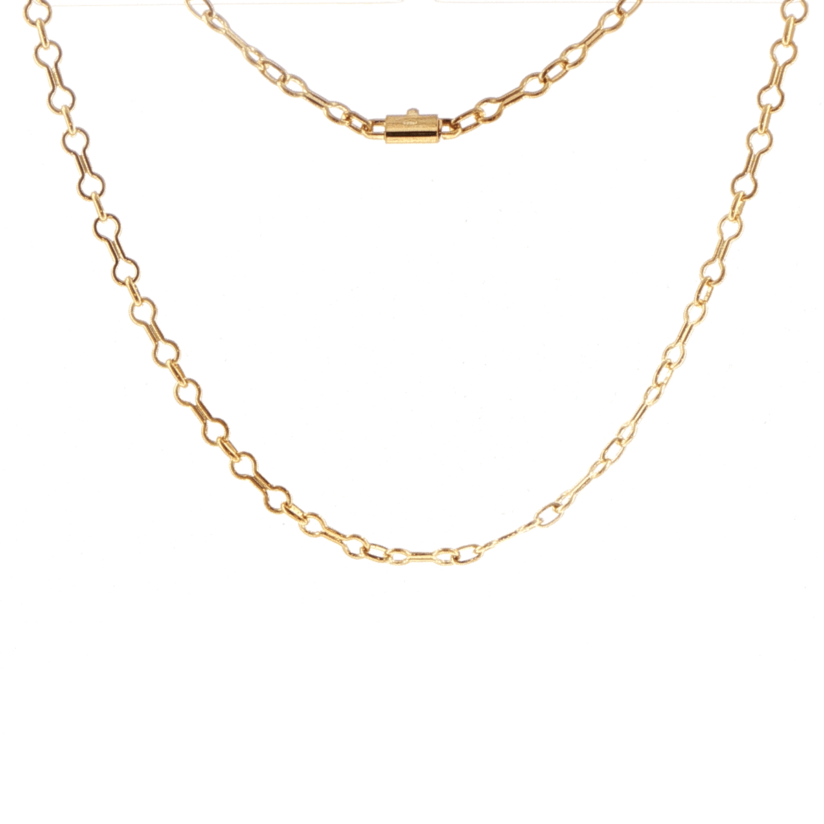 18ct Yellow Gold Alternating Link Chain Necklace - Mega Cash Sydney