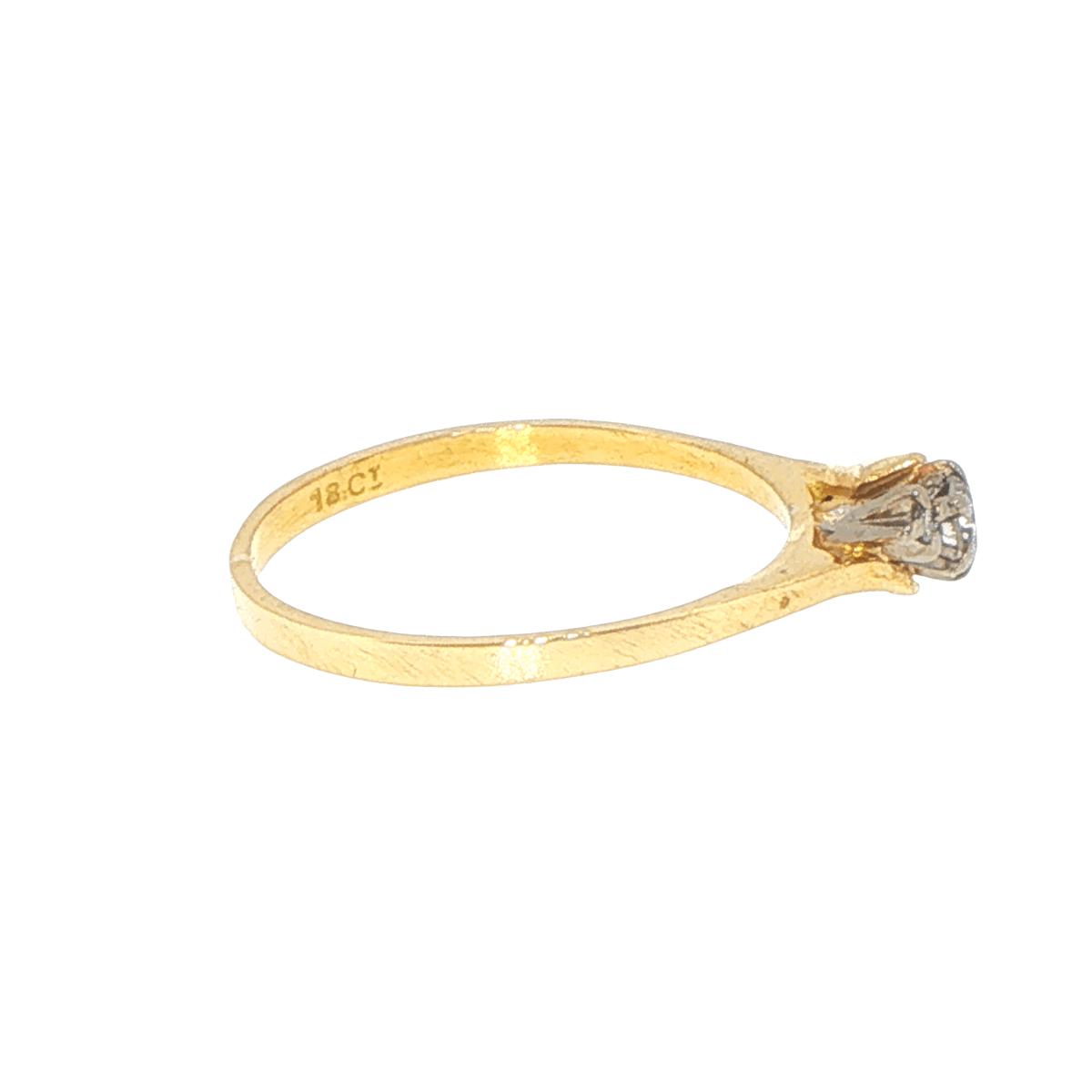 18ct Yellow Gold Bypass Multistone Diamond Ring - Mega Cash Sydney