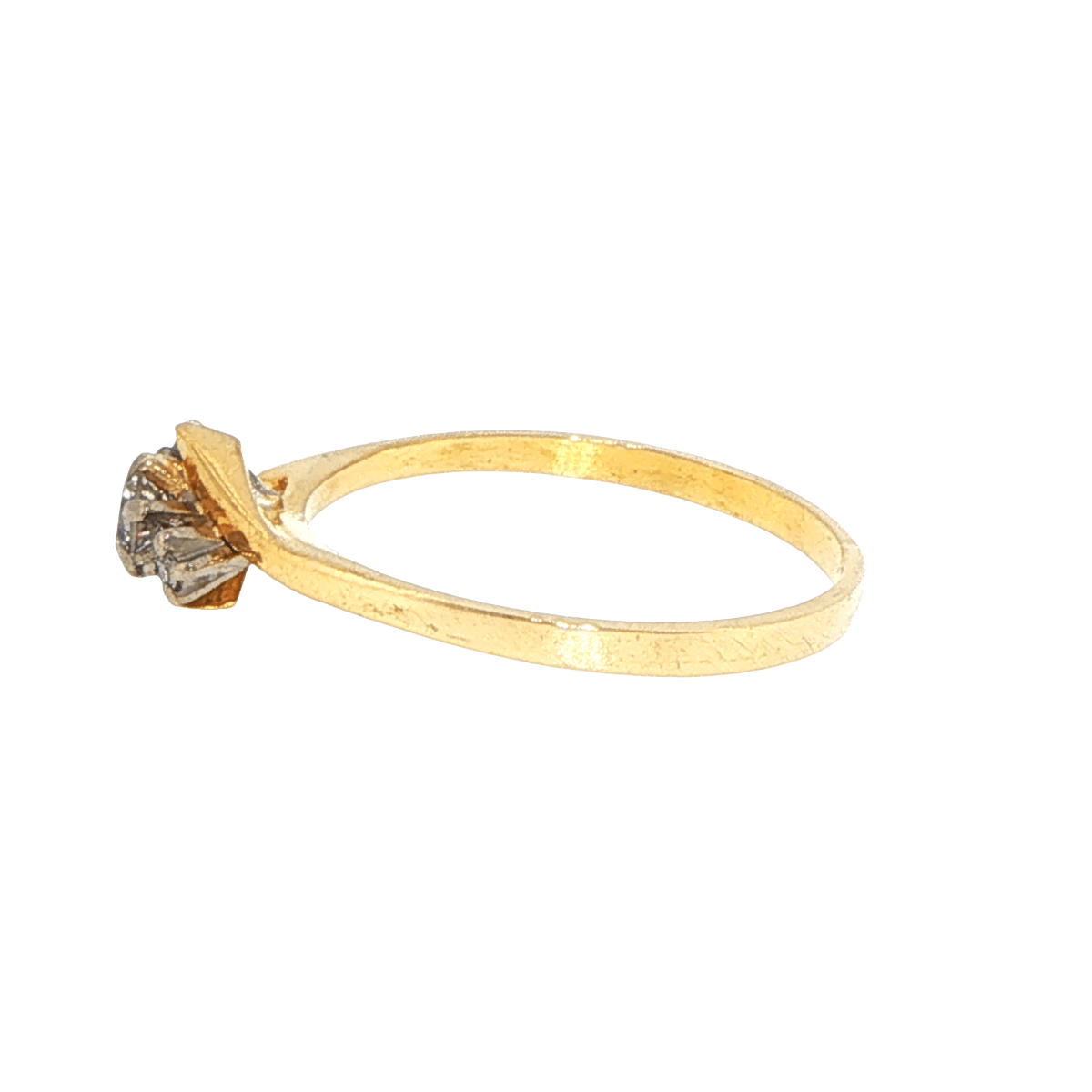 18ct Yellow Gold Bypass Multistone Diamond Ring - Mega Cash Sydney