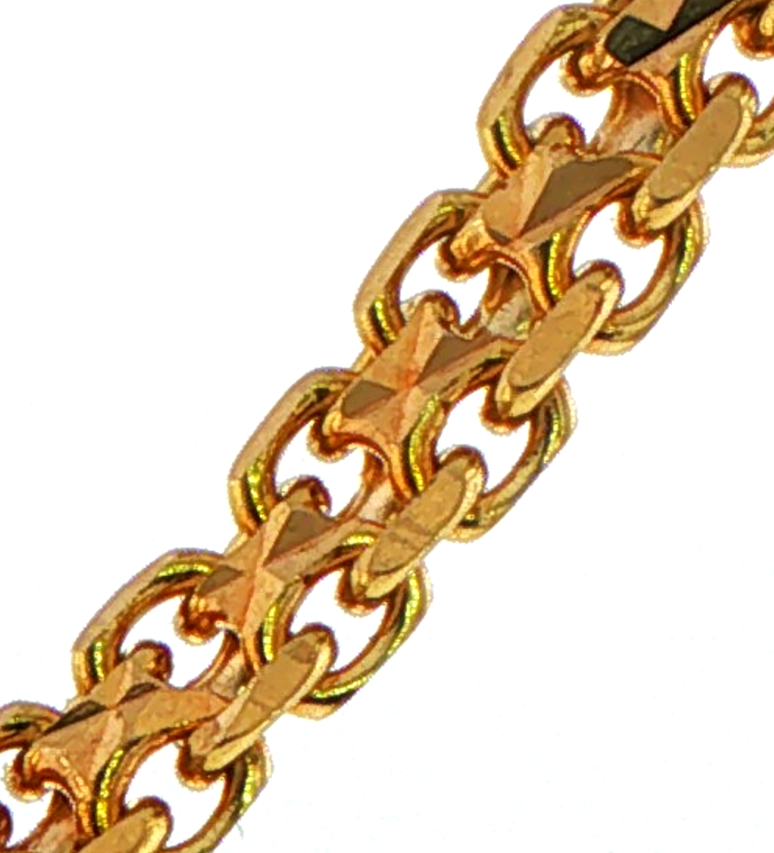 18ct Yellow Gold Byzantine Interlocking Chain Necklace - Mega Cash Sydney