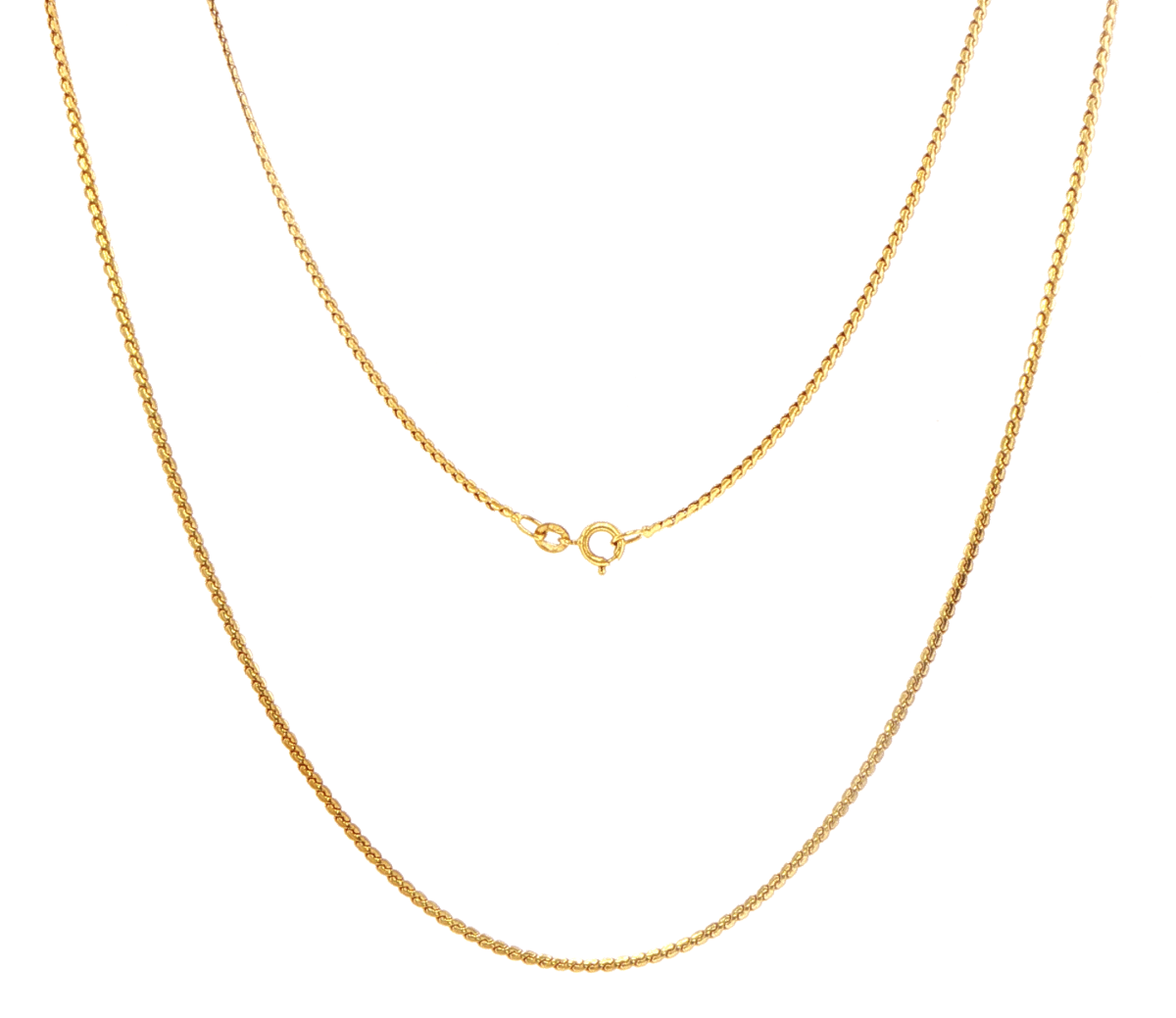 18ct Yellow Gold Chain Necklace with Spring-Ring Clasp - Mega Cash Sydney
