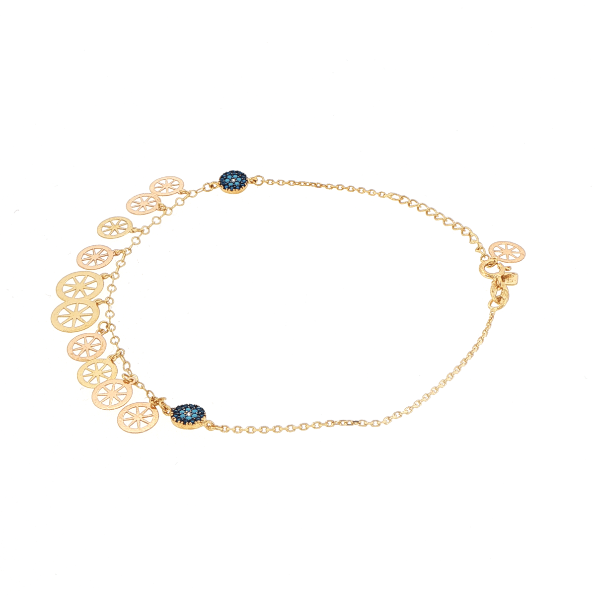 18ct Yellow Gold Charm Bracelet/Anklet - Mega Cash Sydney