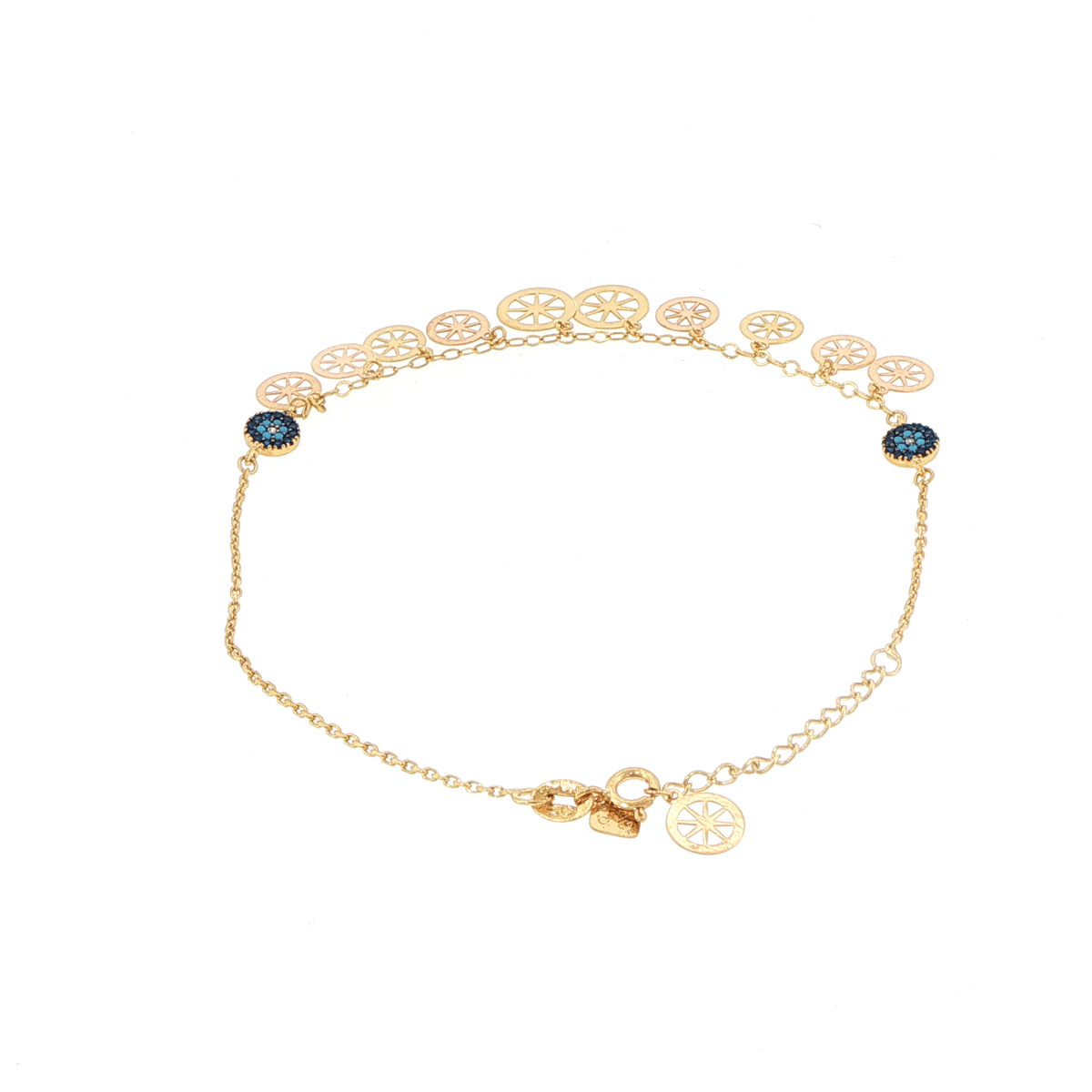 18ct Yellow Gold Charm Bracelet/Anklet - Mega Cash Sydney