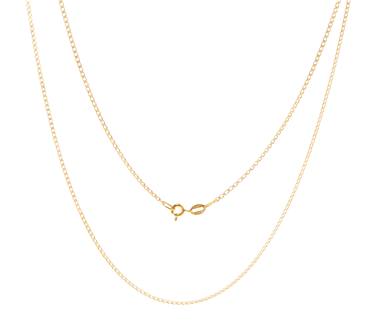 18ct Yellow Gold Classic Curb Chain Necklace - Mega Cash Sydney