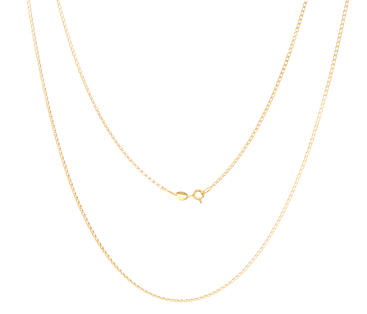 18ct Yellow Gold Classic Curb Chain Necklace - Mega Cash Sydney