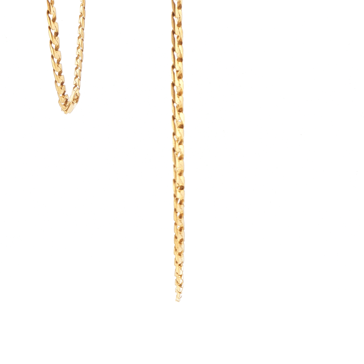 18ct Yellow Gold Classic Flat Curb Link Chain Necklace - Mega Cash Sydney
