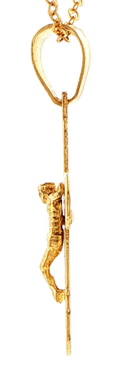 18ct Yellow Gold Crucifix Pendant - Mega Cash Sydney