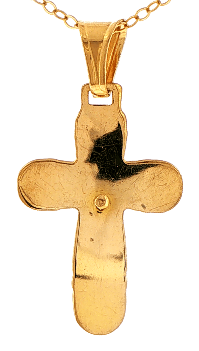 18ct Yellow Gold Crucifix Pendant - Mega Cash Sydney