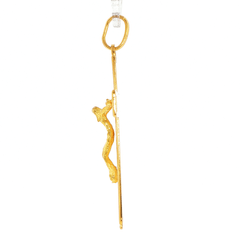 18ct Yellow Gold Crucifix Pendant with Open Border Design - Mega Cash Sydney