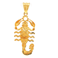 18ct Yellow Gold Cubic Zirconia Scorpion Pendant - Mega Cash Sydney